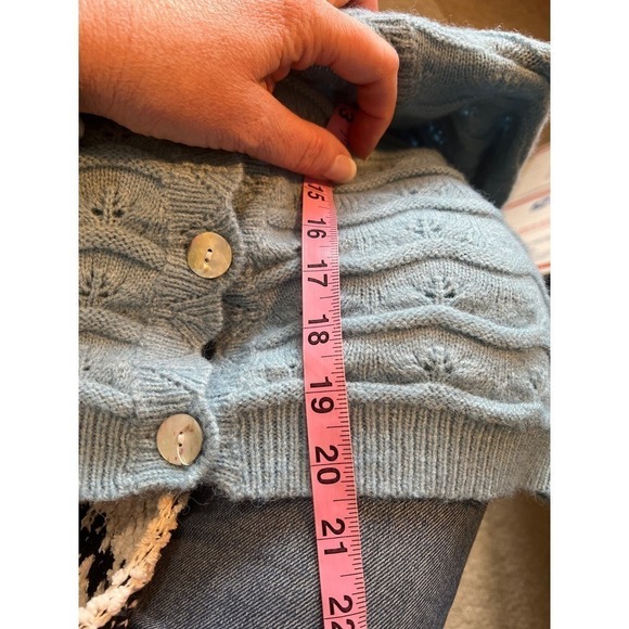 Altar’s state blue cropped sweater women’s L - Picture 11 of 11